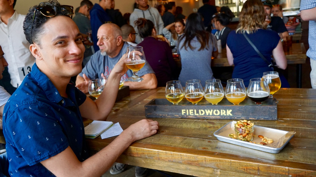 Fieldwork Brewing Company Anthony Enjoying Beer