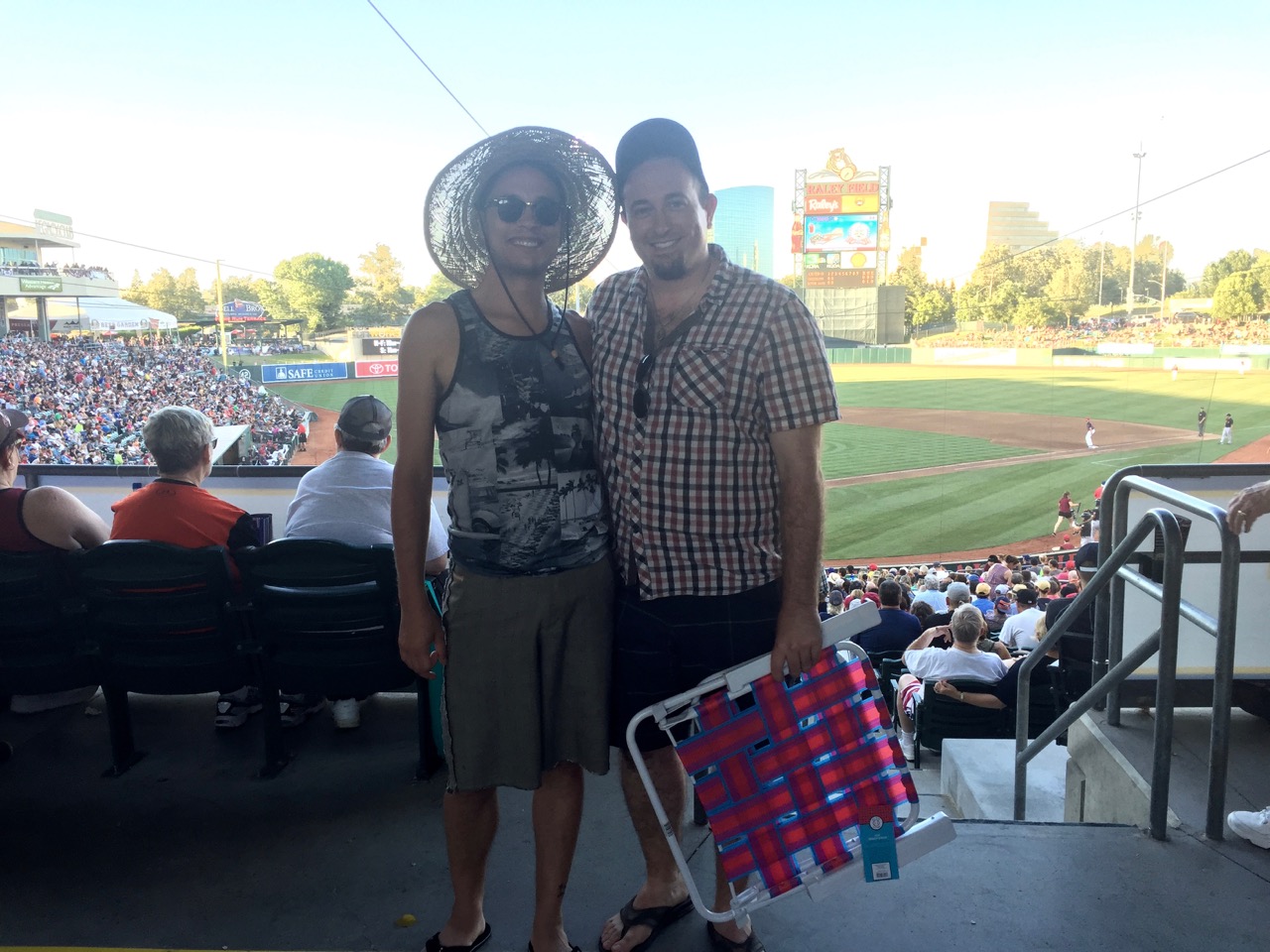 Anthony & Matt at Raley Field