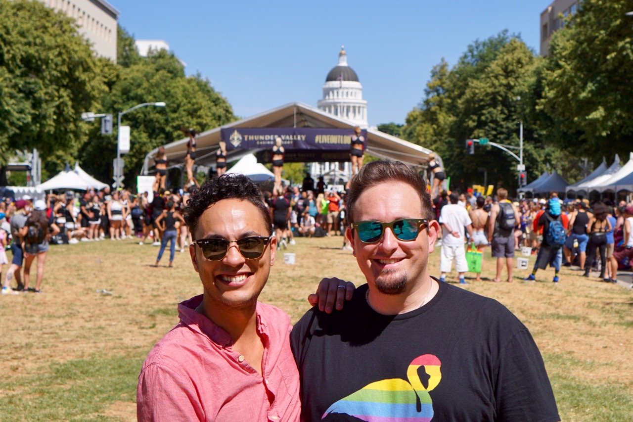 Anthony and Matt at Pride 2017