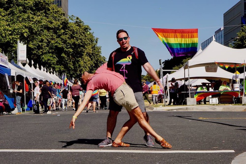 Anthony and Matt at Pride 2017